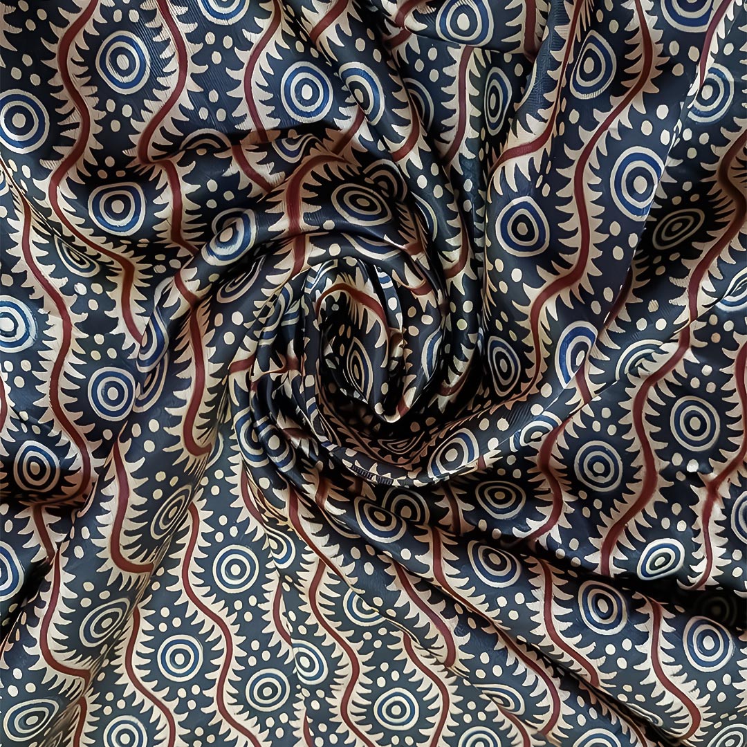 Ajrakh Print Fabric